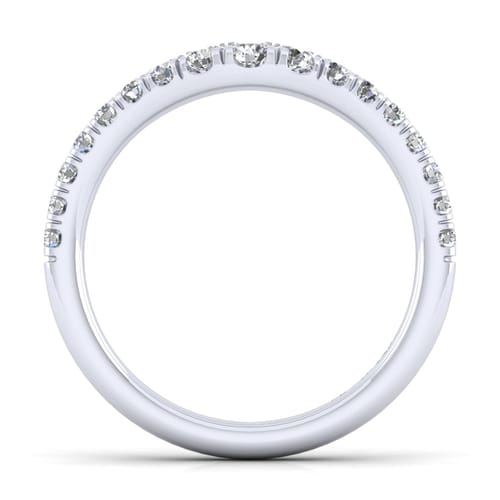 14K White Gold Matching Wedding Band