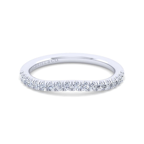 14K White Gold Matching Wedding Band