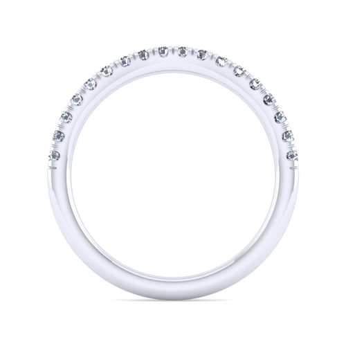 14K White Gold Matching Wedding Band