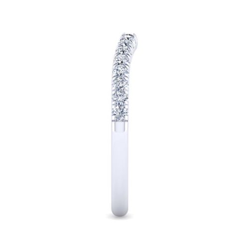 14K White Gold Matching Wedding Band
