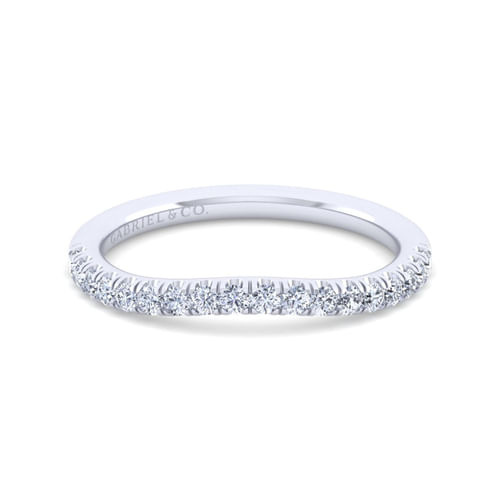 14K White Gold Matching Wedding Band