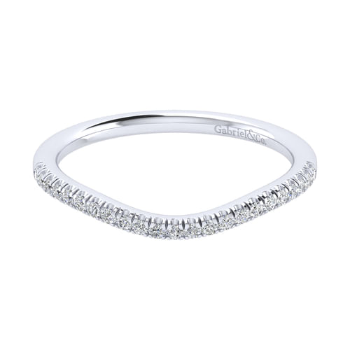 14K White Gold Matching Wedding Band