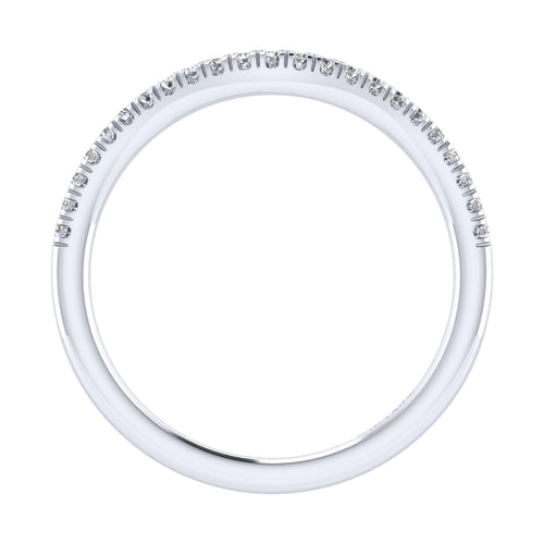 14K White Gold Matching Wedding Band