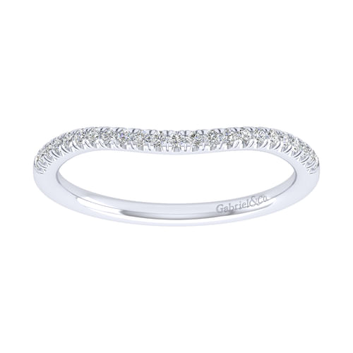 14K White Gold Matching Wedding Band