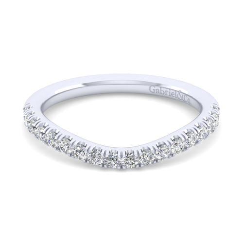 14K White Gold Matching Wedding Band