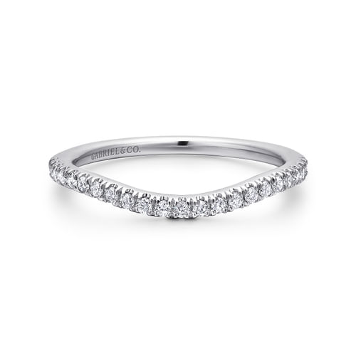 14K White Gold Matching Wedding Band