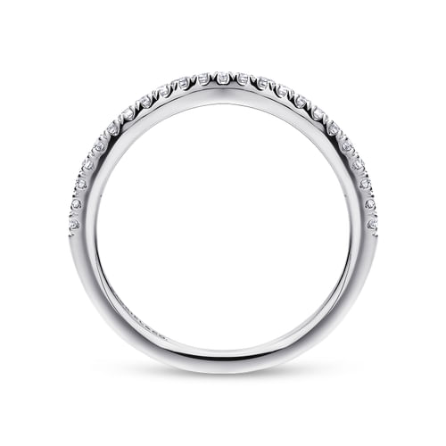 14K White Gold Matching Wedding Band