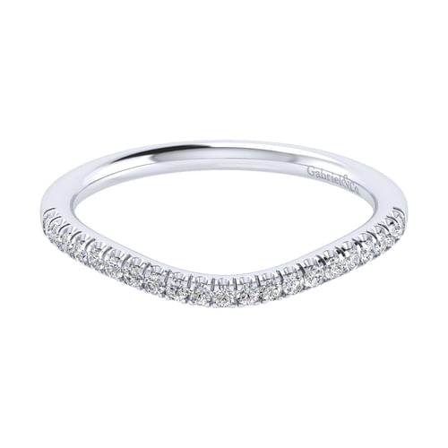 14K White Gold Matching Wedding Band