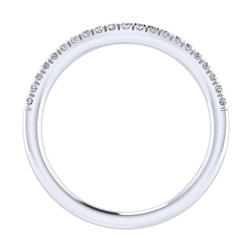 14K White Gold Matching Wedding Band
