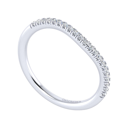 14K White Gold Matching Wedding Band
