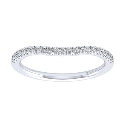 14K White Gold Matching Wedding Band