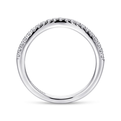 14K White Gold Matching Wedding Band