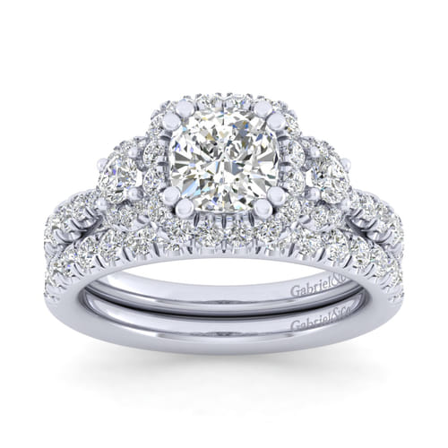 14K White Gold Matching Wedding Band