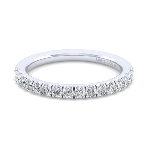 14K White Gold Matching Wedding Band