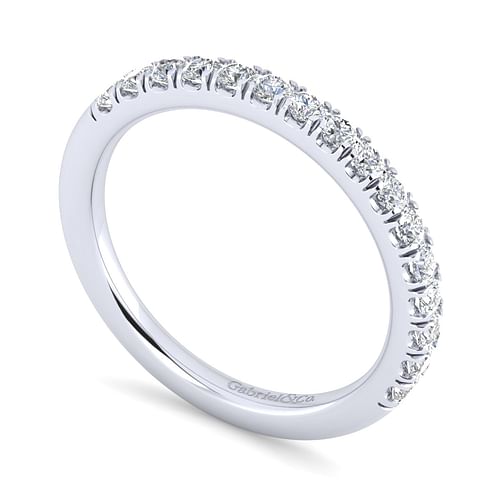 14K White Gold Matching Wedding Band