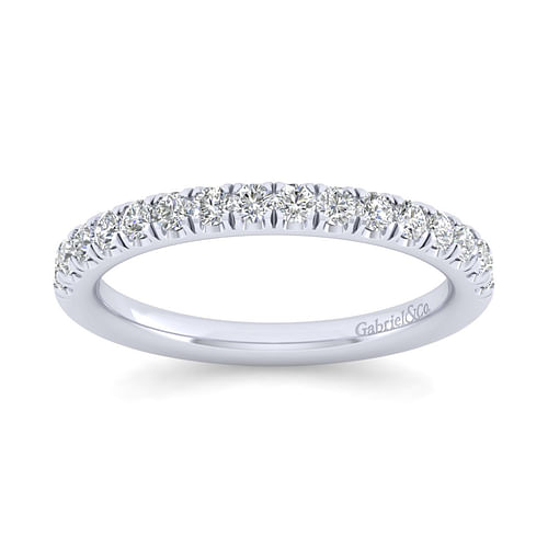 14K White Gold Matching Wedding Band