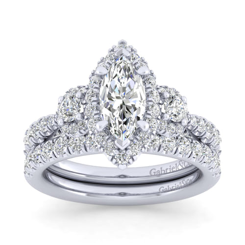 14K White Gold Matching Wedding Band 14K White Gold Matching Wedding Band