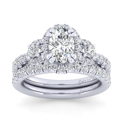 14K White Gold Matching Wedding Band