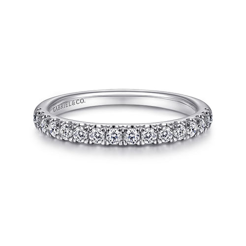 14K White Gold Matching Wedding Band