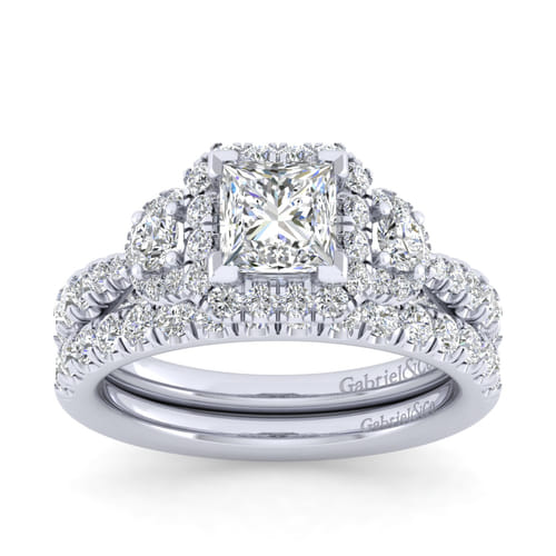 14K White Gold Matching Wedding Band