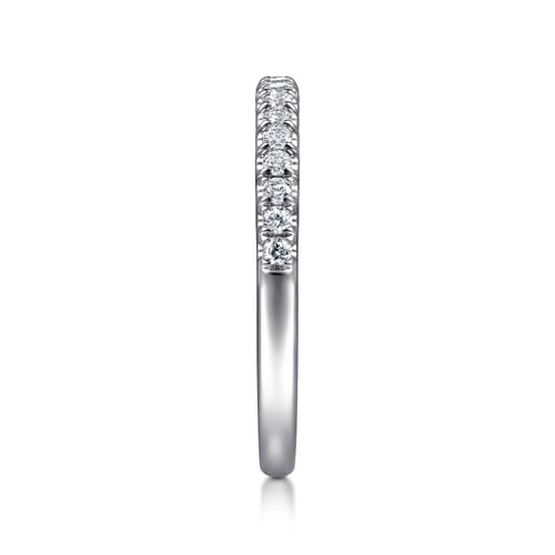14K White Gold Matching Wedding Band