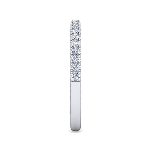 14K White Gold Matching Wedding Band