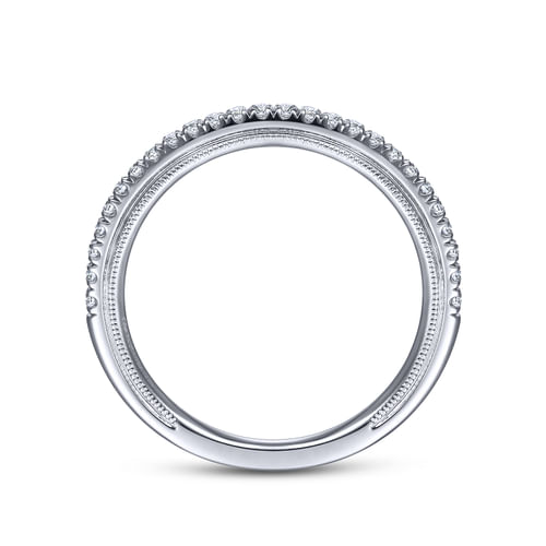 14K White Gold Matching Wedding Band