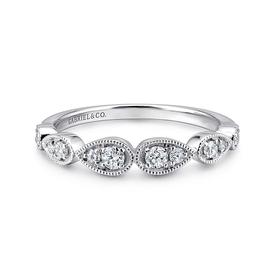 Gabriel - 14K White Gold Matching Wedding Band