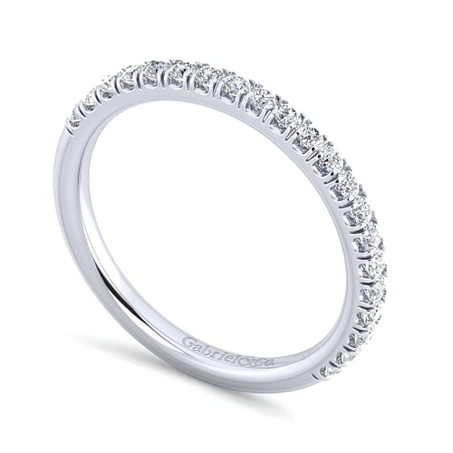 14K White Gold Matching Wedding Band