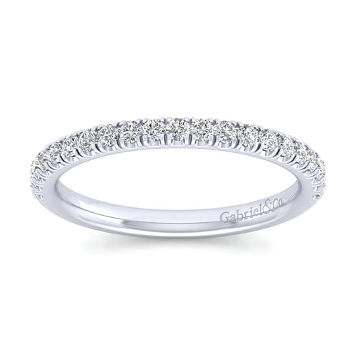 14K White Gold Matching Wedding Band