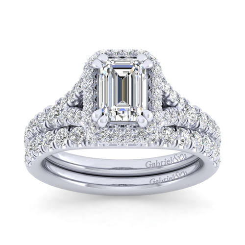 14K White Gold Matching Wedding Band