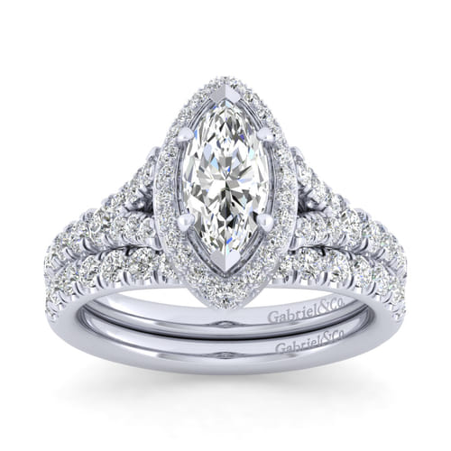 14K White Gold Matching Wedding Band 14K White Gold Matching Wedding Band