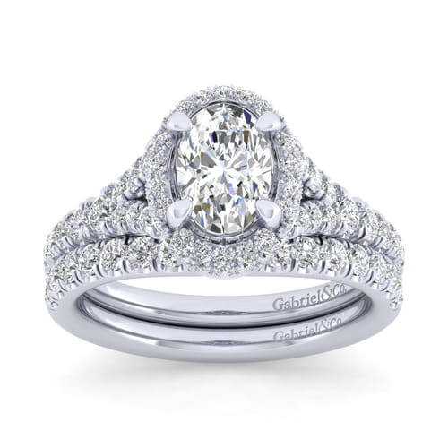 14K White Gold Matching Wedding Band