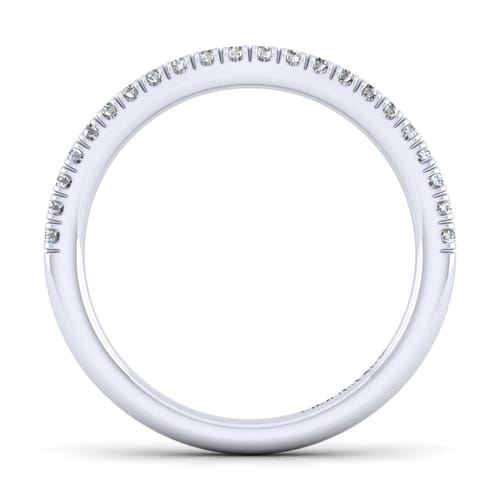 14K White Gold Matching Wedding Band