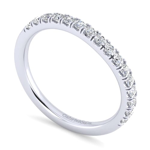 14K White Gold Matching Wedding Band