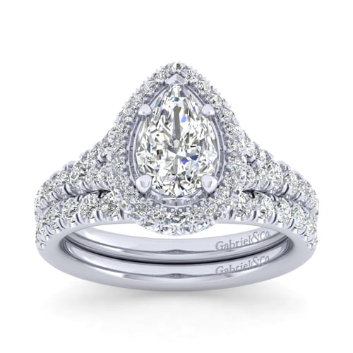 14K White Gold Matching Wedding Band