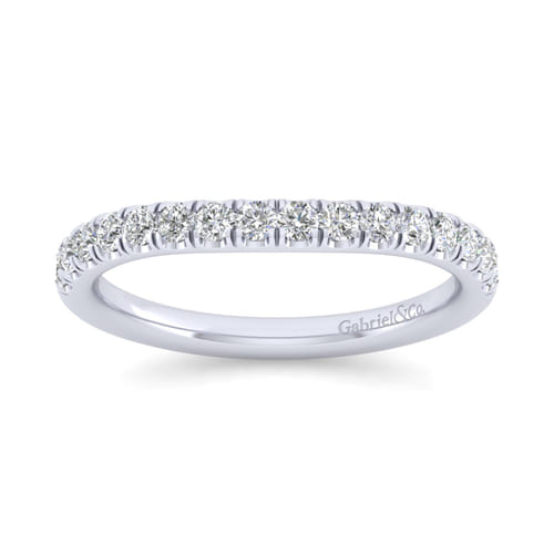 14K White Gold Matching Wedding Band