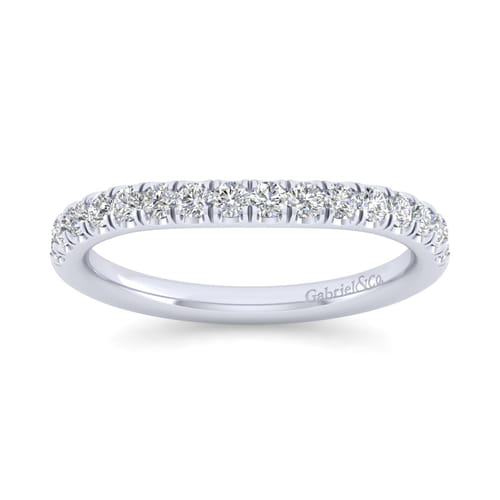 14K White Gold Matching Wedding Band
