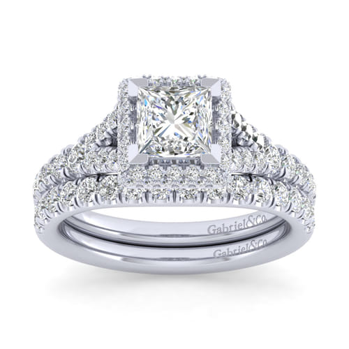 14K White Gold Matching Wedding Band