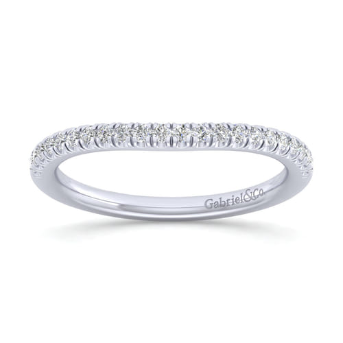 14K White Gold Matching Wedding Band