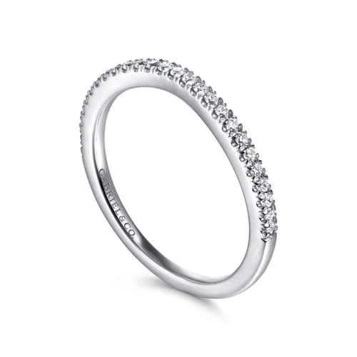 14K White Gold Matching Wedding Band
