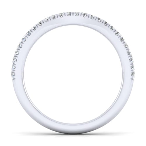 14K White Gold Matching Wedding Band