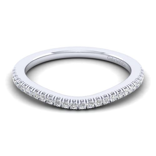 14K White Gold Matching Wedding Band