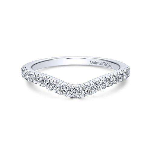 14K White Gold Matching Wedding Band