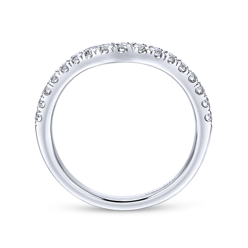 14K White Gold Matching Wedding Band