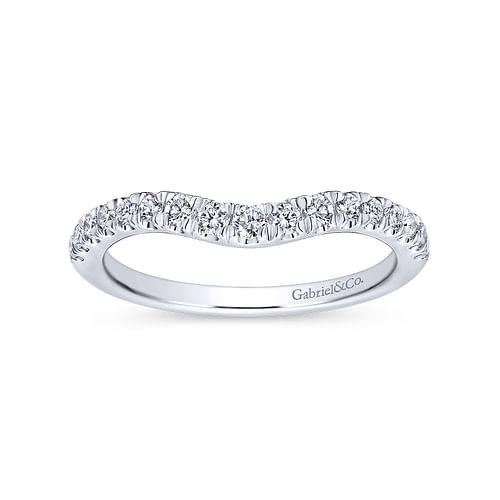 14K White Gold Matching Wedding Band