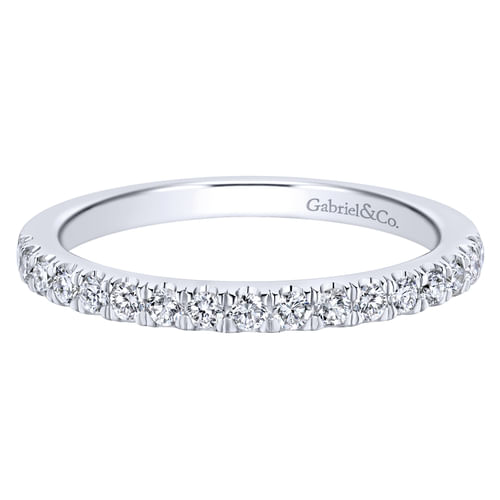 14K White Gold Matching Wedding Band