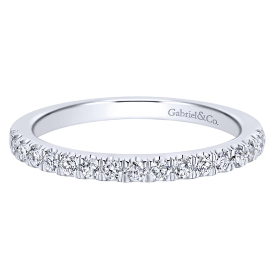 Gabriel - 14K White Gold Diamond Matching Wedding Band