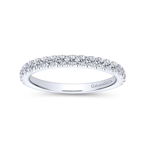 14K White Gold Matching Wedding Band