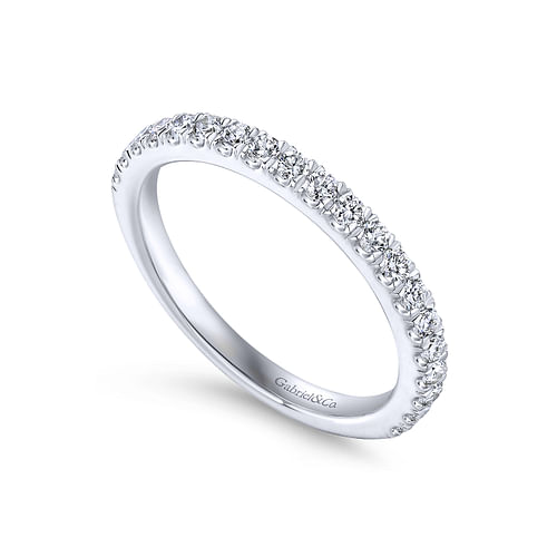 14K White Gold Matching Wedding Band